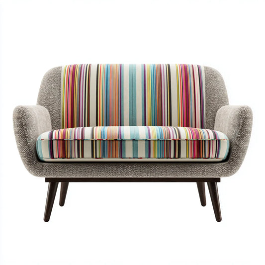 Sofa, 2-fotela szara Kolorowe 120 x 82 x 88 cm z tapicerką poliestrową i litymi nóżkami z drewna